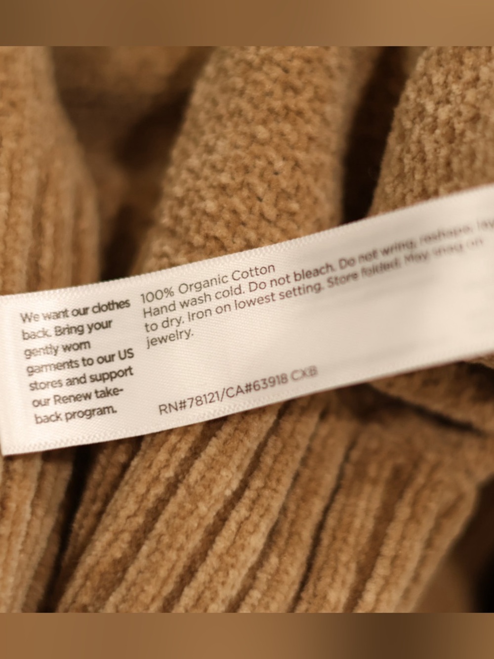 Eileen Fisher Organic Cotton Camel Textured Knit Sweater Medium Relaxed Fit - Picture 2 of 8